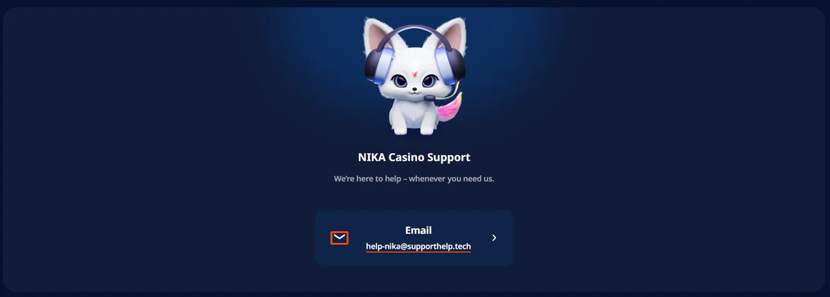 Nika Casino Support